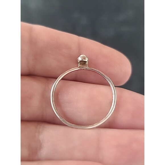 Silpada 925 Sterling Silver Real Pearl Ring, Size US 10.5 Vintage - Picture 5 of 10